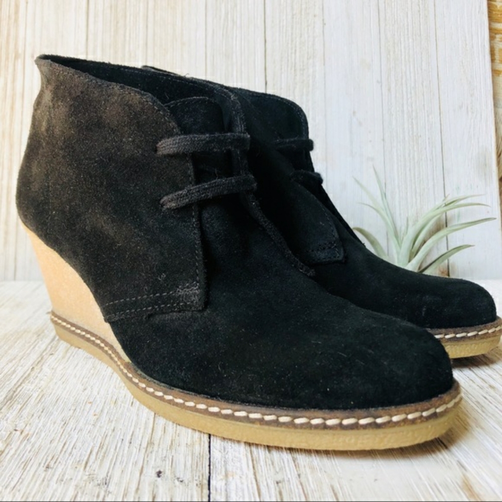 JCrew Italian Suede black & brown Boot